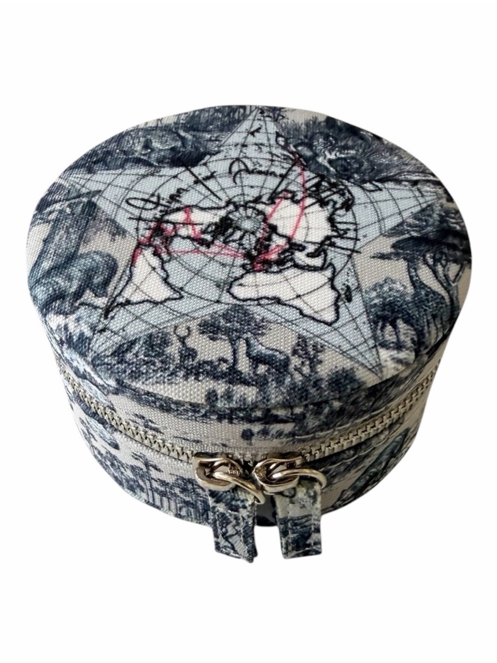 Dior Beauty Toile de Jouy Blue Travel Drawstring Pouch Cosmetic Bag